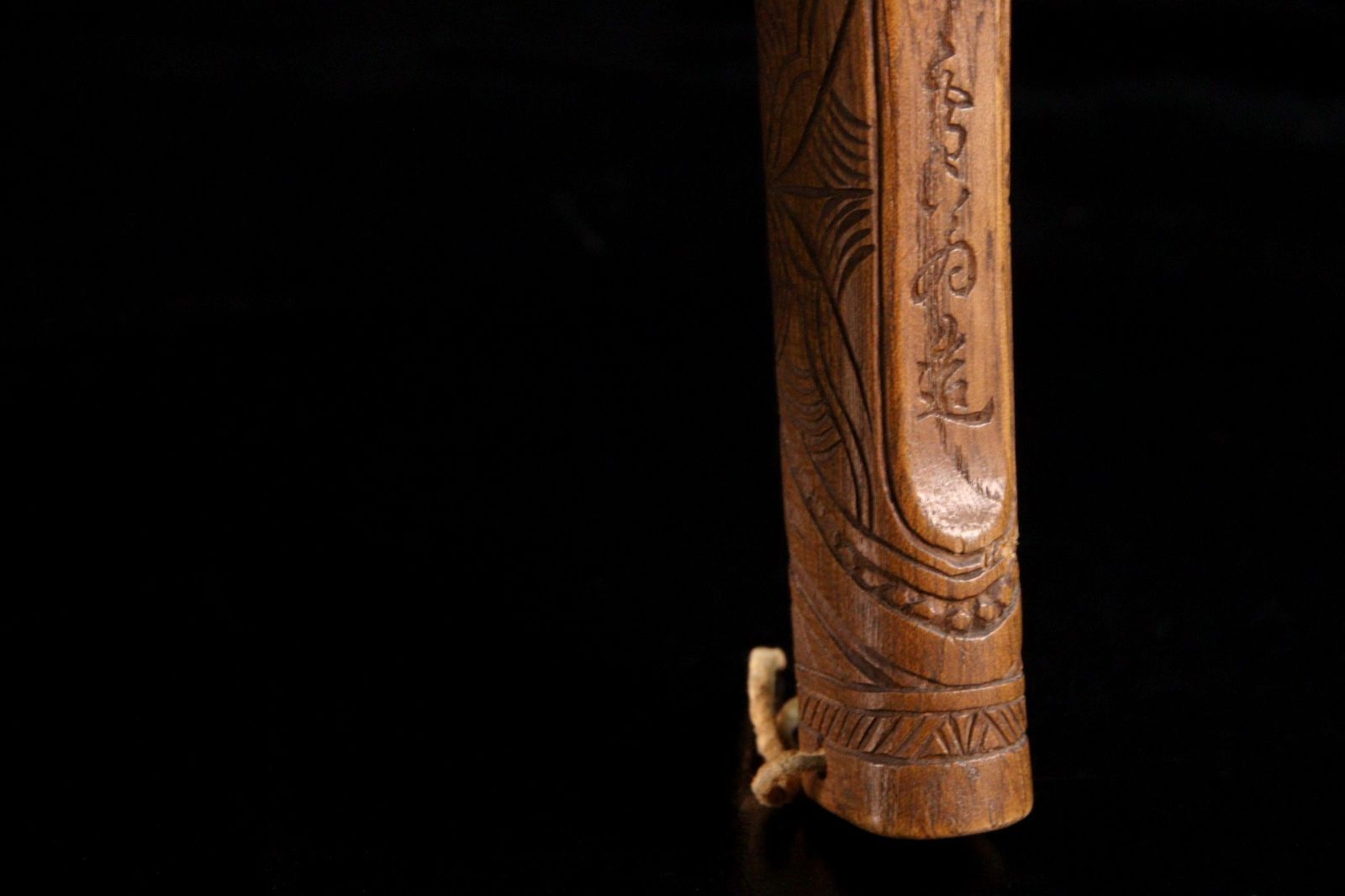 アイヌ彫 タバコ入れ 荒井修 木彫り 小物入れ タバコケース アイヌ