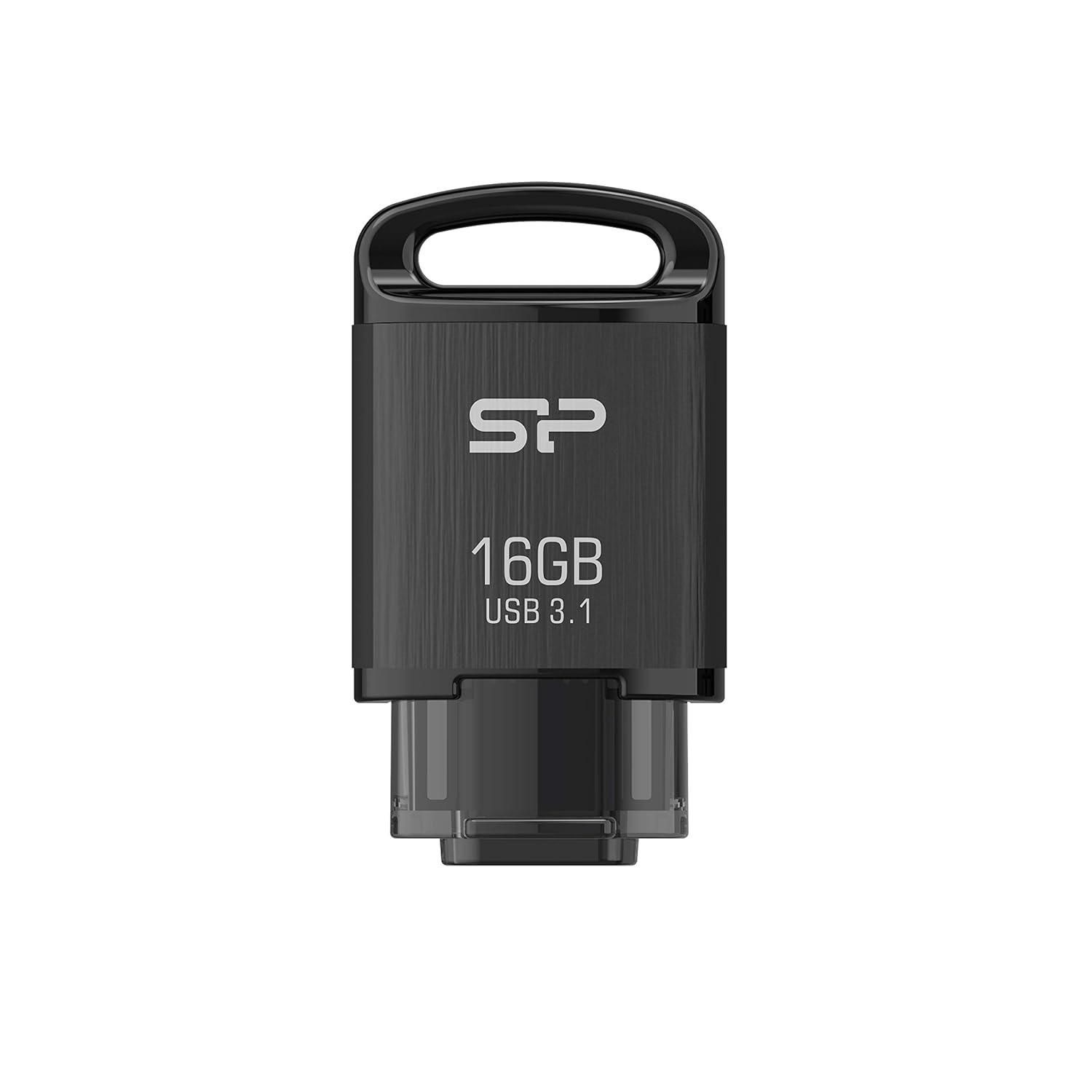 【新品・2営業日で発送】シリコンパワー USBメモリ Type-C 16GB USB3.1 (Gen1) ブラック C10 SP016GBUC3C10V1K