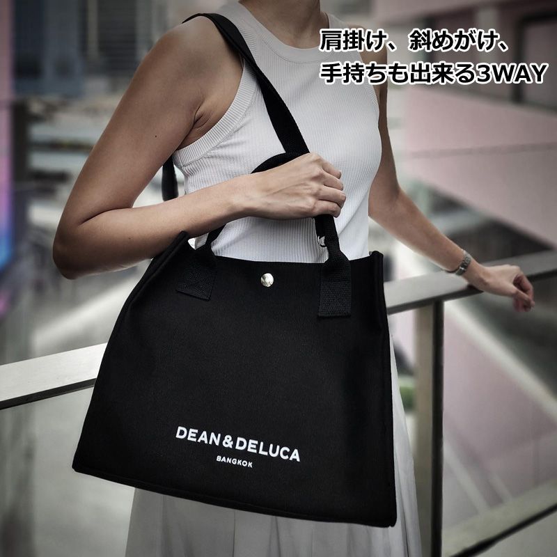 タイ限定 dean&deluca BROOKLYN ブルックリン 新品 トートバッグ 黒 ブラック ディーンアンドデルーカ バンコク 限定  トートバック 限定 バッグ トート ディーン&デルーカ タイ 限定トート バンコク限定 プレゼント 5