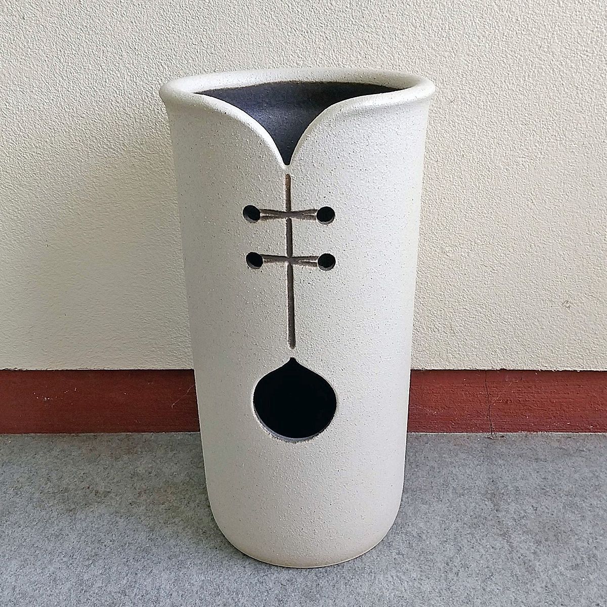 陶器傘立て ツートンカット傘立 信楽焼 ヤマタツ陶業 ショップ 524-06