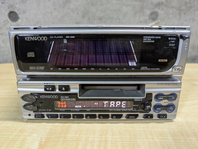 Z1812-R1 ケンウッド KENWOOD RD-380 RX-380 1DIN CD カセット デッキ セット
