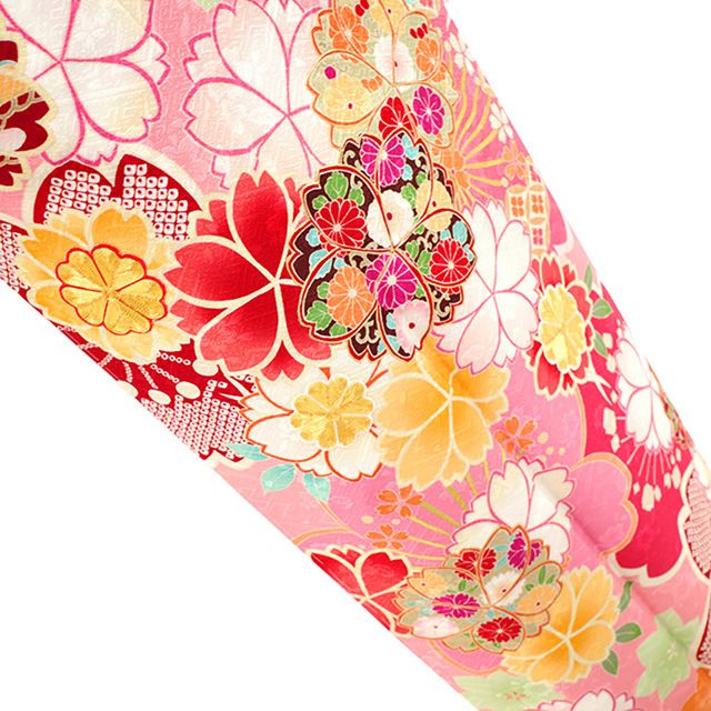 新品】 訪問着 袷 着物 金駒刺繍 金彩加工 ピンク 桜 さくら 新品】 訪問着 袷 着物 金駒刺繍 金彩加工 ピンク 桜 さくら