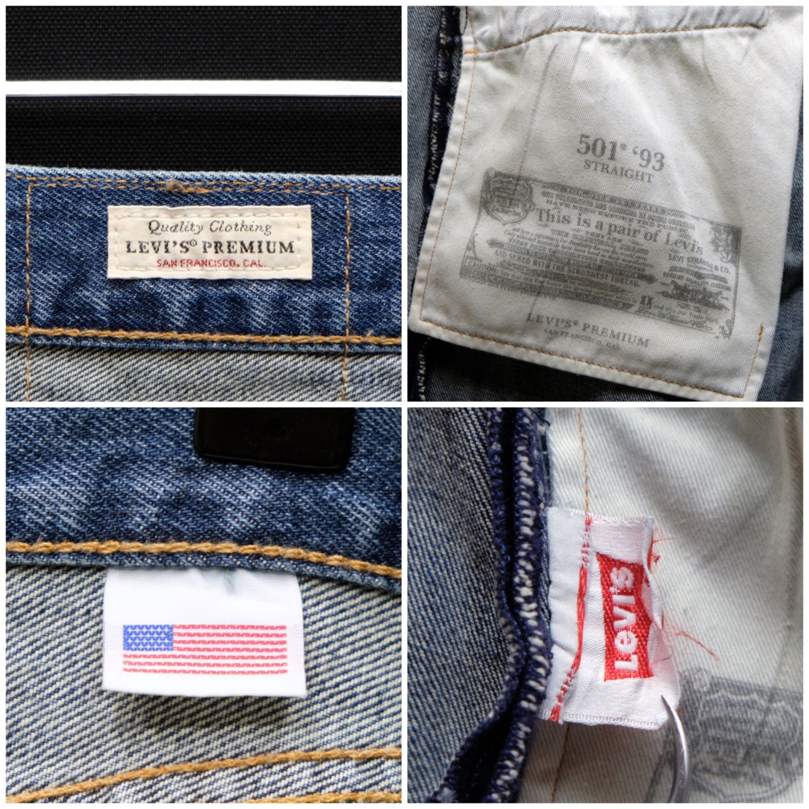低価，品質保証 USA製 Levi's 501 93 リーバイスプレミアム 濃紺