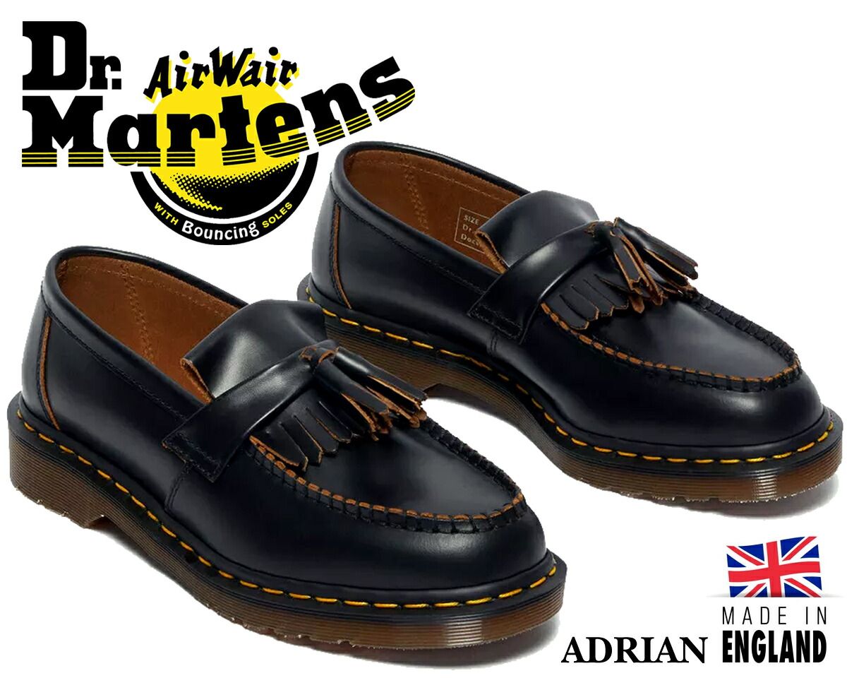 ドクターマーチン エイドリアン タッセルローファー MIE Dr.Martens ADRIAN MADE IN ENGLAND BLACK 26891001 ブラック メイドインイングランド UK