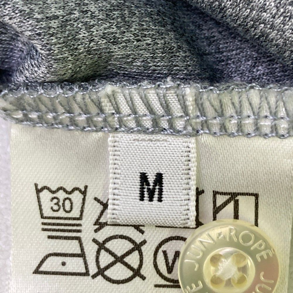 サイズ：M JUN&ROPE ジュン アンド ロペ 半袖ポロシャツ グレー