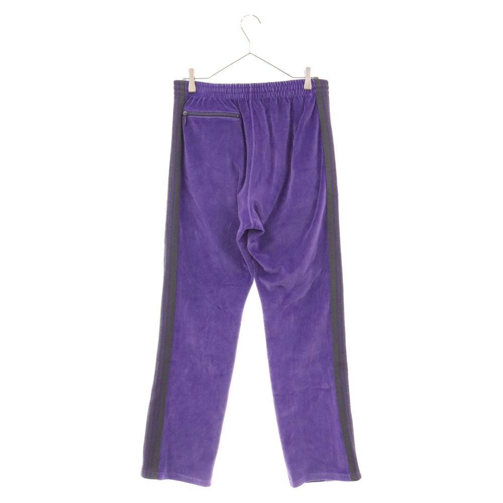 ニードルス NEEDLES ベロア トラックパンツ パープル Sサイズ needles ベロア トラックパンツ パープル S ナローベロアパープル