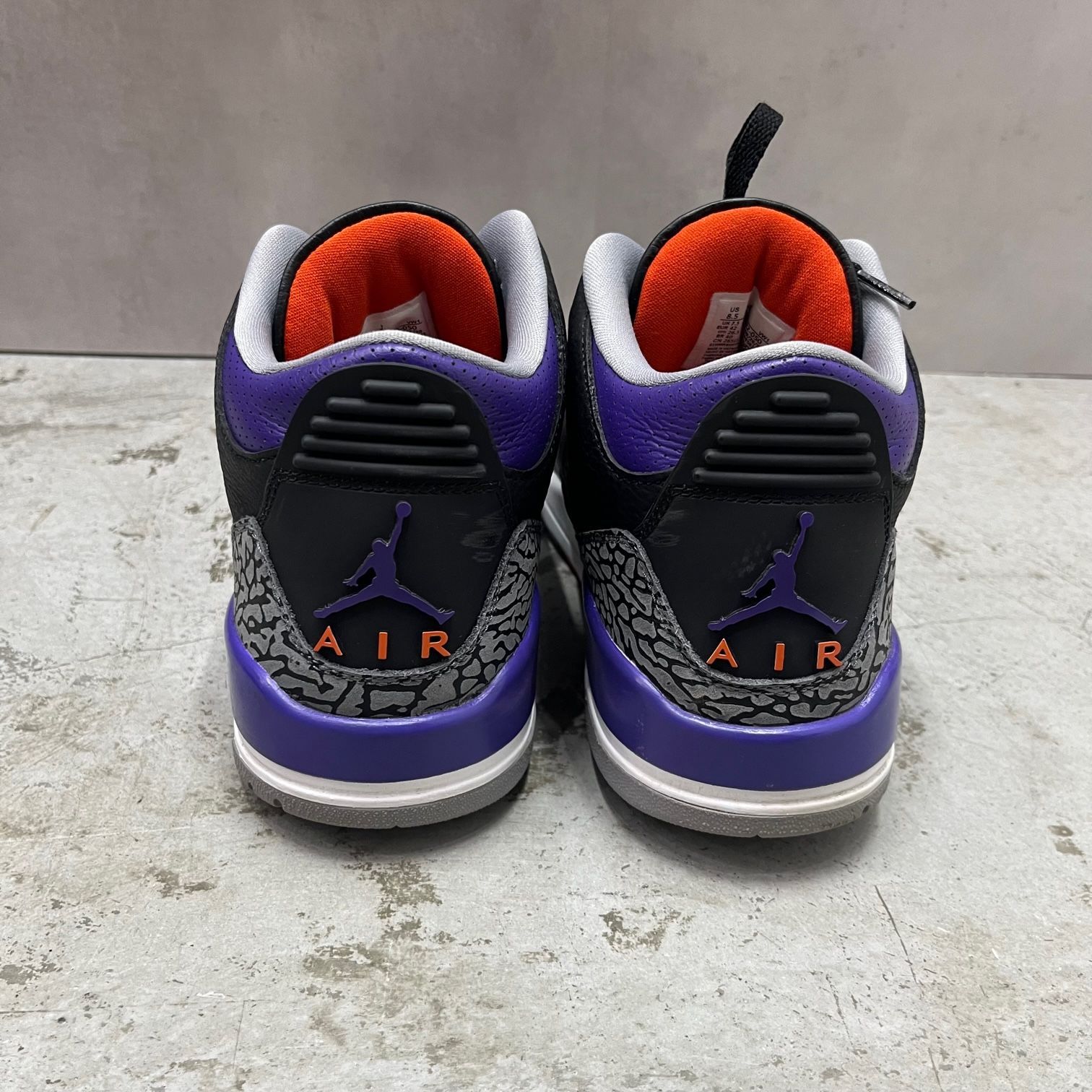 国内正規 NIKE Air Jordan 3 Retro Black Court Purple CT8532-050 コートパープル ジョーダン3  スニーカー ナイキ 26.5cm 66362A1 - メルカリ