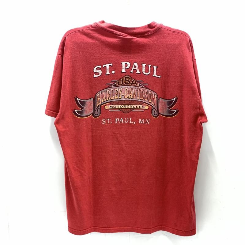 Harley-Davidson フレイムデザイン Tシャツ XL Harley Davidson - XL Harley-Davidson フレイム ファイヤー T
