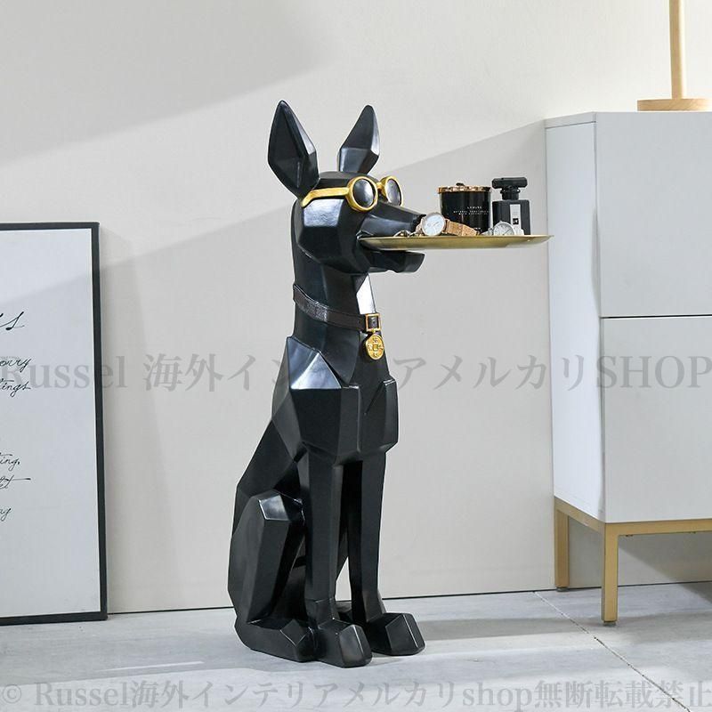 ドーベルマン 置物 オブジェ 樹脂製 ドーベルマン 犬の置物 オブジェ ドーベルマン 犬 置物 オブジェ 工芸