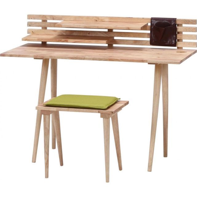 不二貿易 Natural Signature デスクセット 4652 ナチュラル 木目調 学習机 可動棚 PCデスク