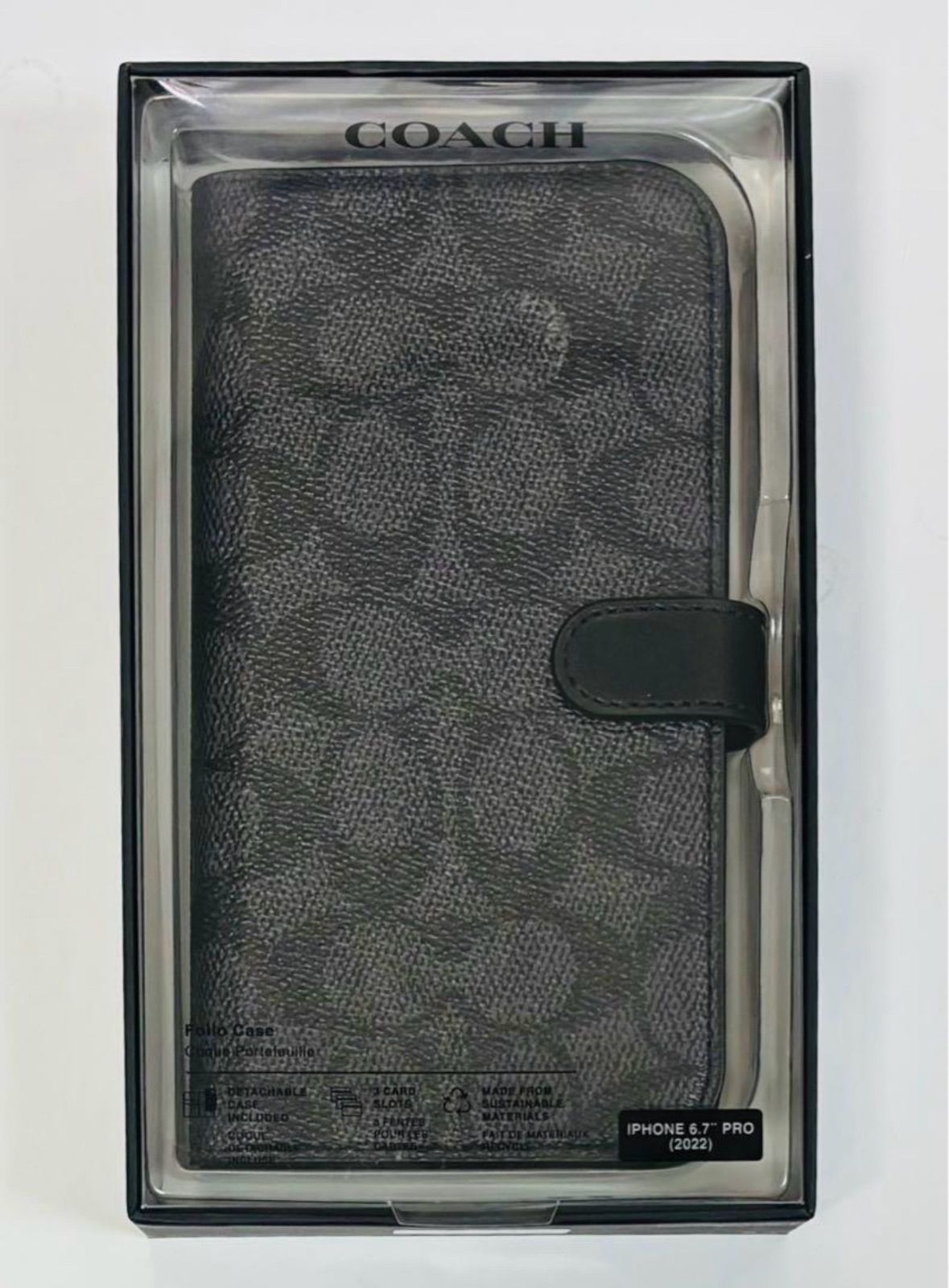 【新品]COACH 手帳型ケースiPhone14promax 保護フィルム Amazon.co.jp: Coach コーチ iPhone14proMax ケース 本革 レザー