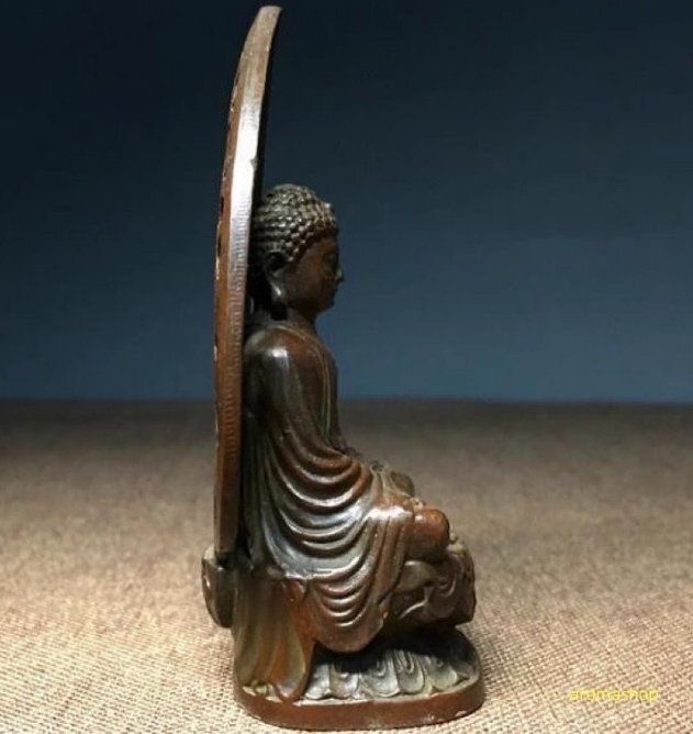 銅製 大日如来仏像 仏教美術 装飾品 工芸品 美術品 置物