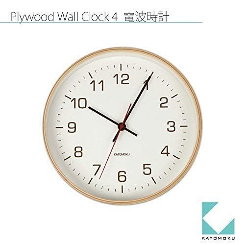 送料無料】クォーツ時計 KATOMOKU plywood wall clock 4 スイープ