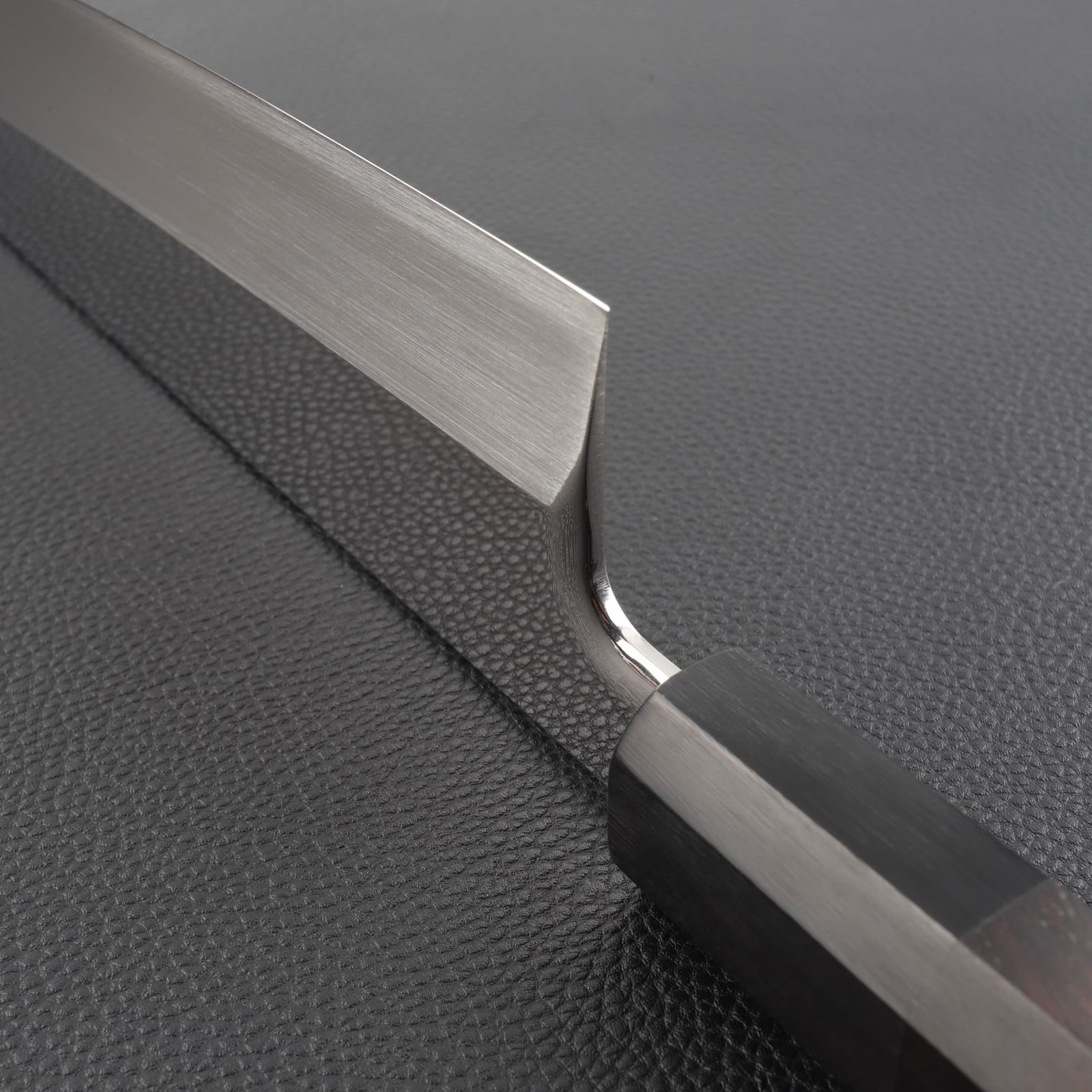 勘所型牛刀 9寸（刃渡り270mm）片刃 通常鏡面仕上げ 本刃付け 八角柄