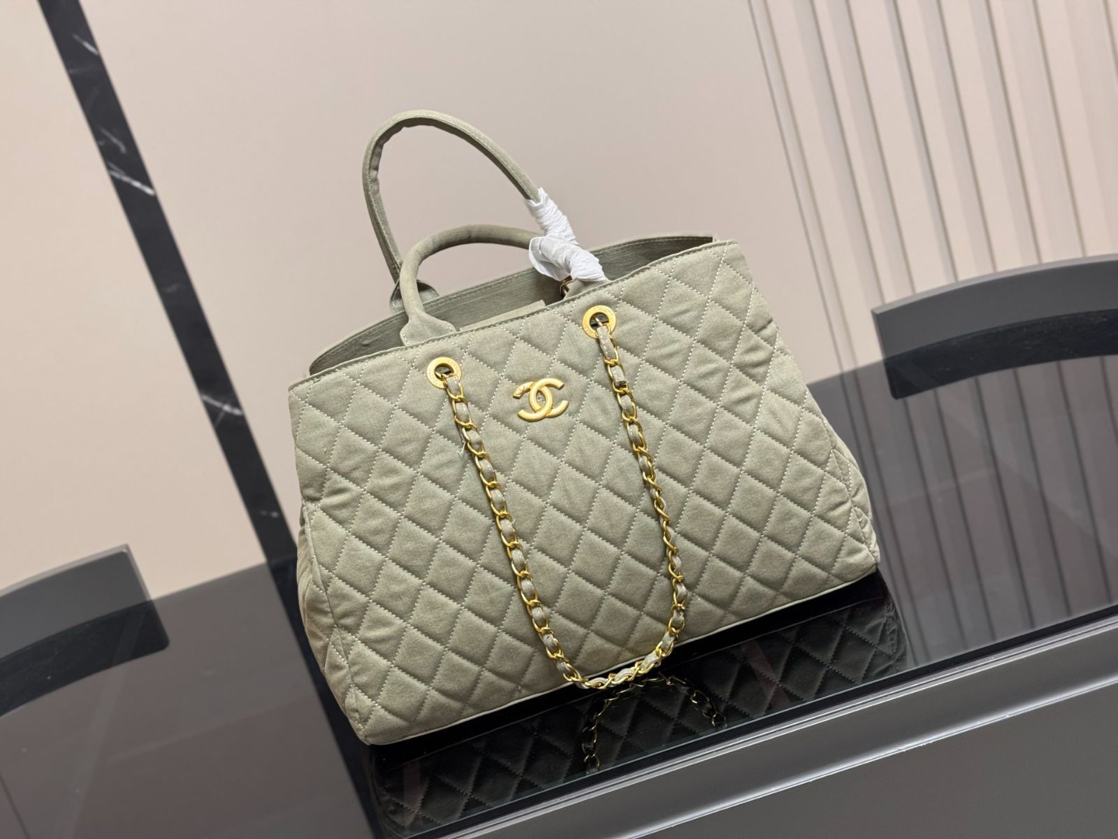 今日特価】Chanel デニムビーチバッグ（水洗ヴィンテージ仕上げ