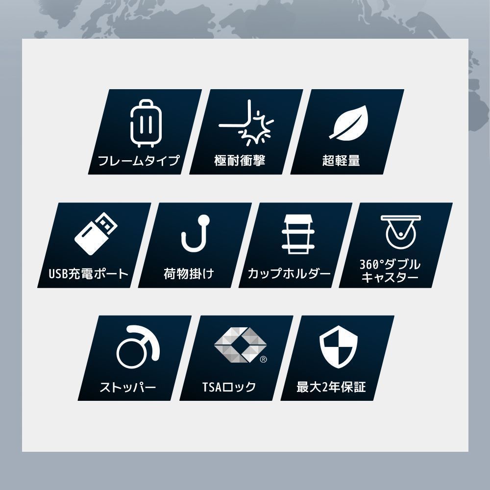 キャリーケース ダイヤルロック