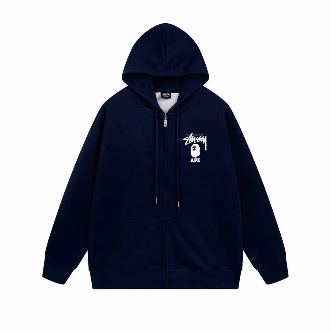 新品未使用】2025新作Stussy ステューシー ジップパーカー 男女兼用