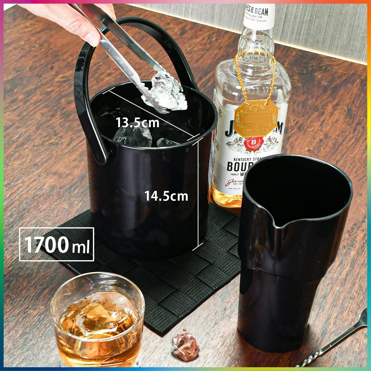 人気商品】サントリーマーケティング アイスペール 黒 1700ml アイス