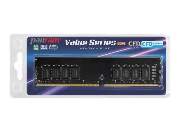 【新品・2営業日で発送】CFD シー・エフ・デー販売 D4U2400PS-4GC17 Panram DDR4-2400 DT用メモリ 4GB CL17モデル(D4U2400PS-4GC17)