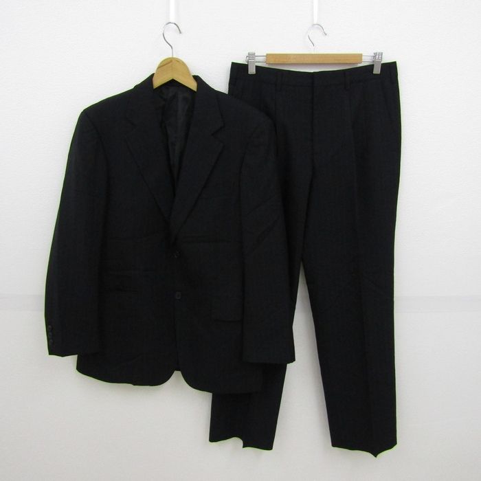 コンコルディア スーツ セットアップ ウール混 ジャケット パンツ 上下セット 黒 メンズ 94 A6サイズ ブラック系 CONCORDIA 【中古】