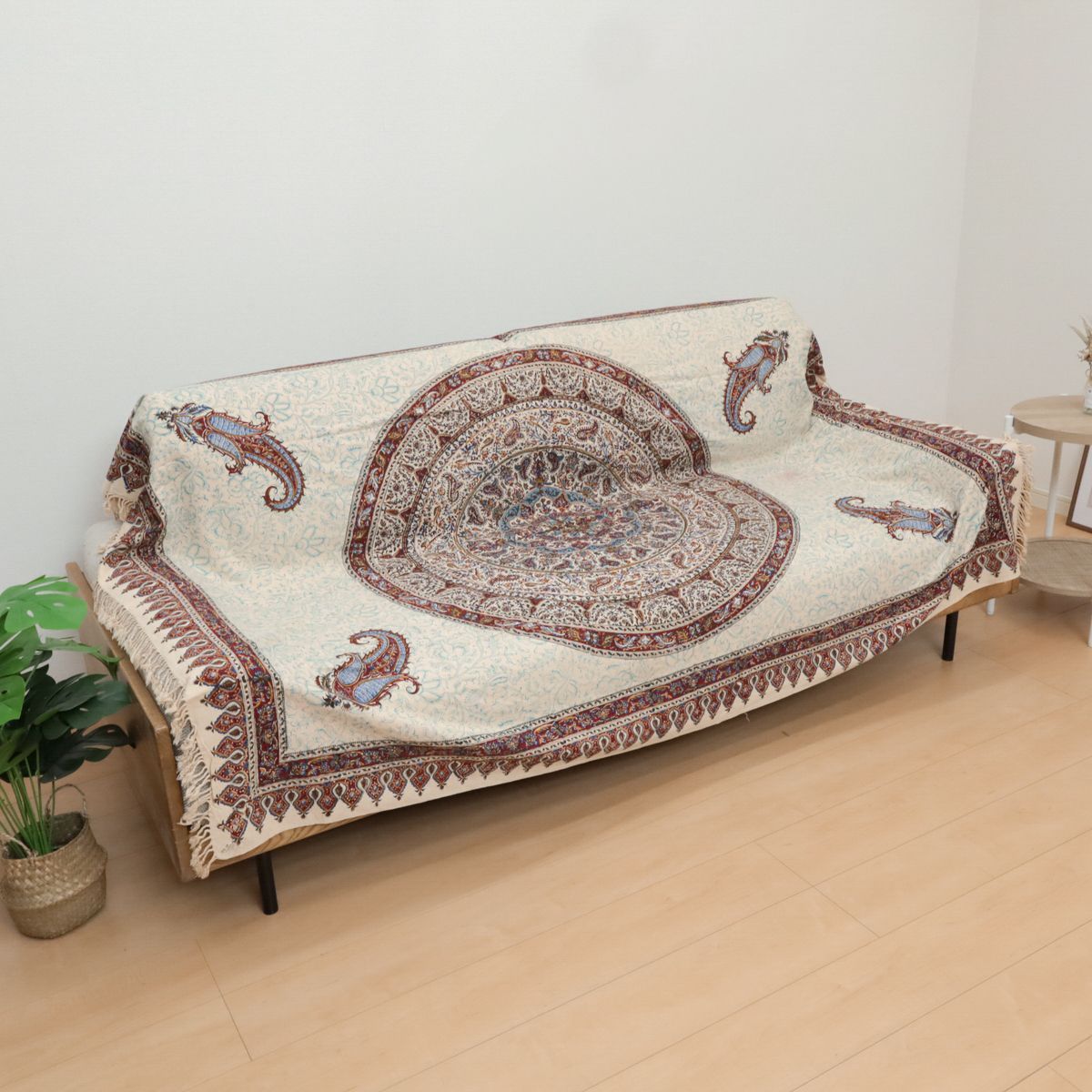 ペルシャ更紗・ガラムカール（イラン手染布） 200×135cm（GC-12606