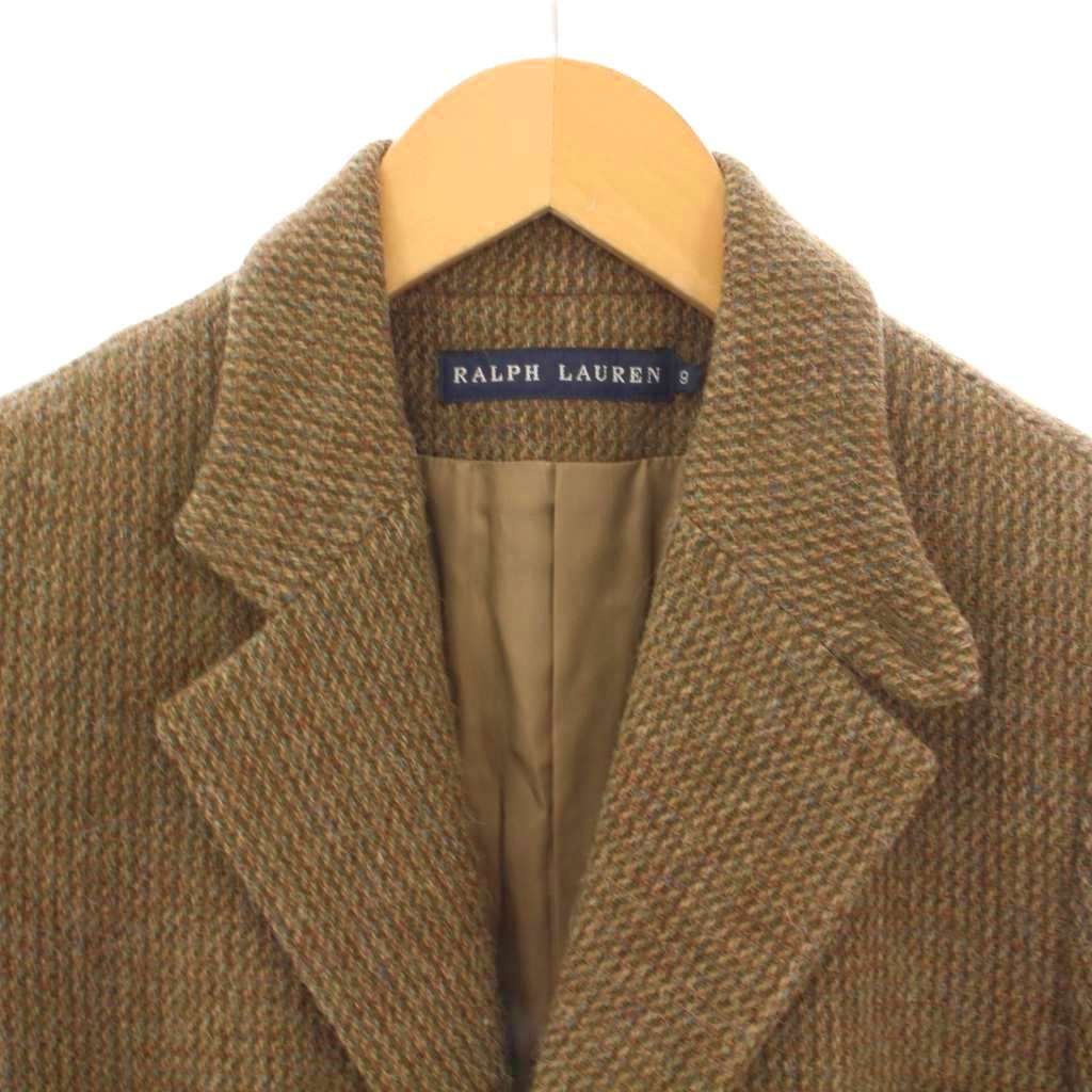 ローレンラルフローレン　テーラードジャケット　ベージュ　茶色　裏地総柄　48R POLO RALPH LAUREN(ポロラルフローレン) グレンチェック