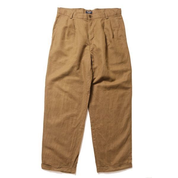 90 s リーバイス ドッカーズ ２タック コットン リネン パンツ 36 茶色 ブラウン 90年代 旧タグ Levi s DOCKERS 1999年製 アメリカ古着 ビンテージ ヴィンテージ