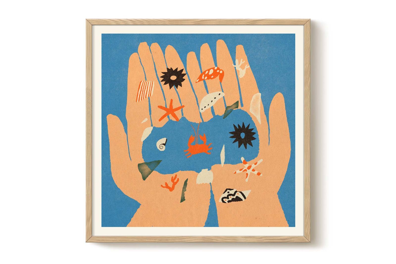 ポスター/アートプリント　50×50cm　Sea life/145x111222-50x50