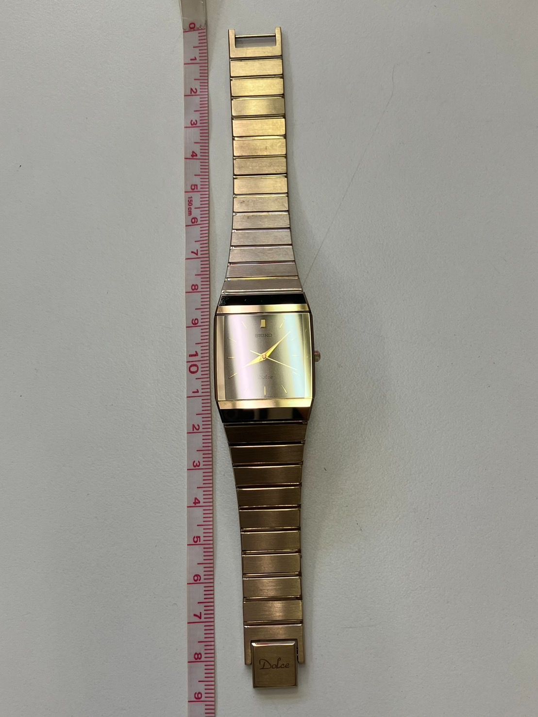 SEIKO DOLCE 9531-5060 レトロ ゴールド スクエア 腕時計