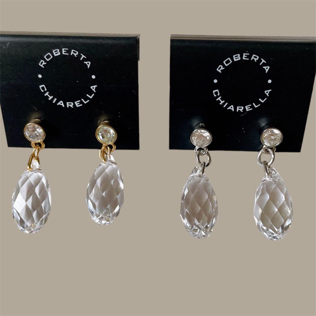 新品◇Roberta Chiarella ロベルタチャレラ 上品に輝く綺麗なドロップ 