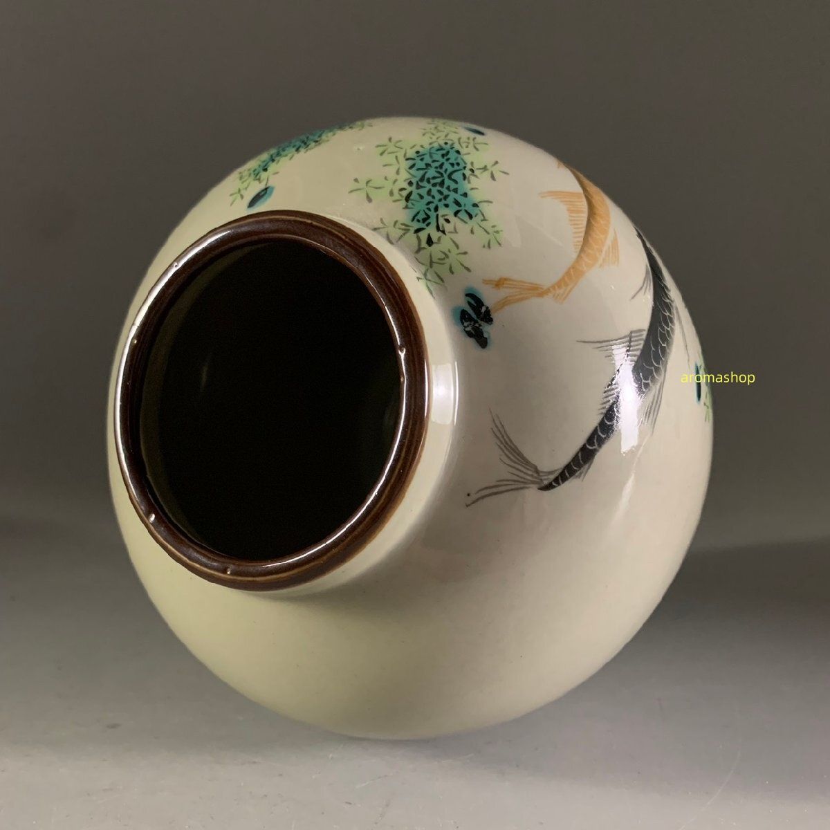 高品質 官窯焼き 粉彩 花瓶 磁器 景徳鎮 置物 中国中国陶磁 収蔵