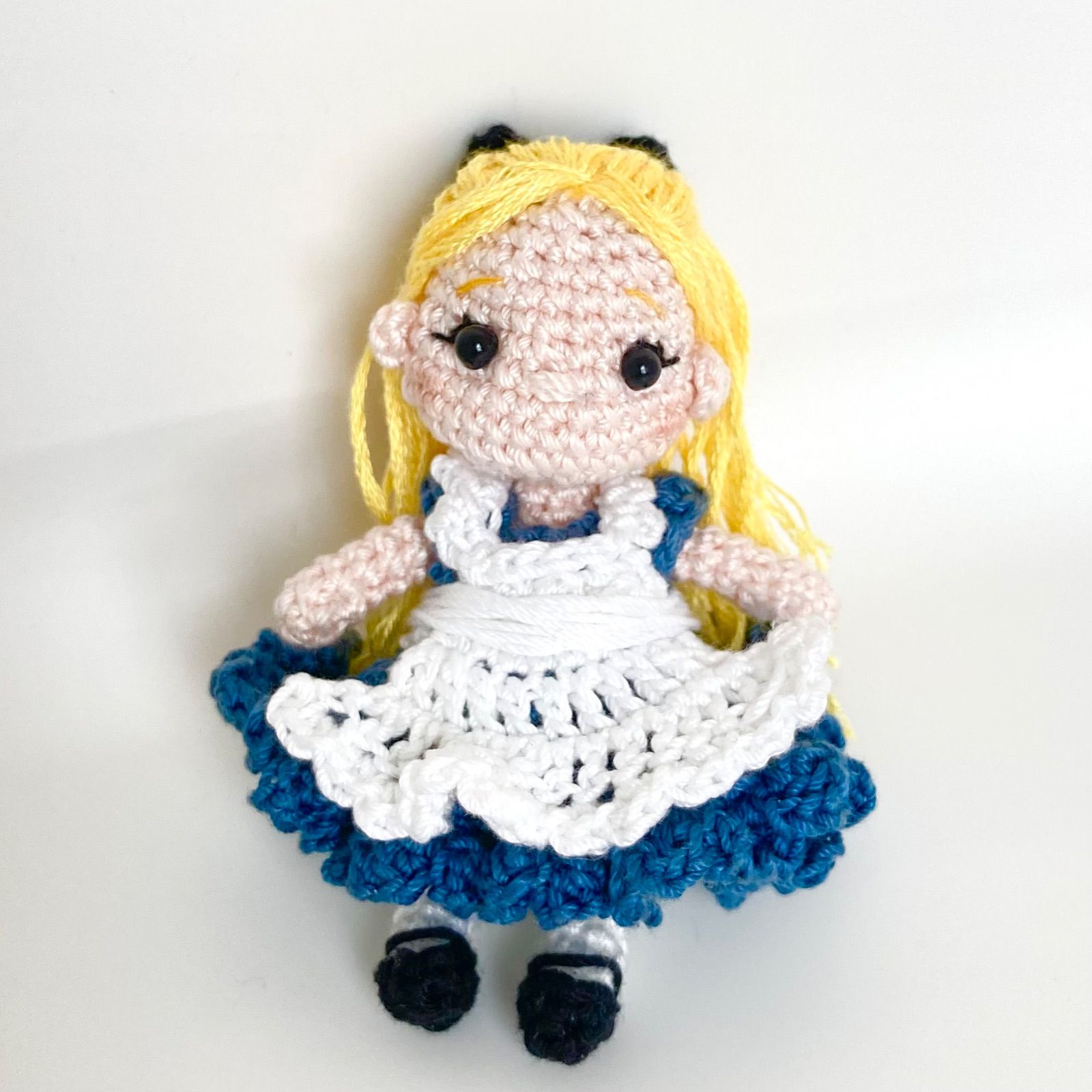 [S]ミニチュア 天使 女の子　あみぐるみ【受注生産】 2-S]ミニチュア 天使 女の子 あみぐるみ受注生産 - +KleiN*Licht+