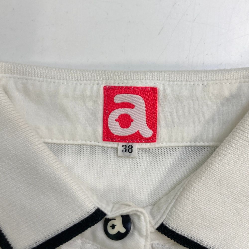 archivo アルチビオ　定価36300円ゴルフウェアフリル付きシャツLサイズ サイズ：38 ARCHIVIO アルチビオ フリル ノースリーブシャツ