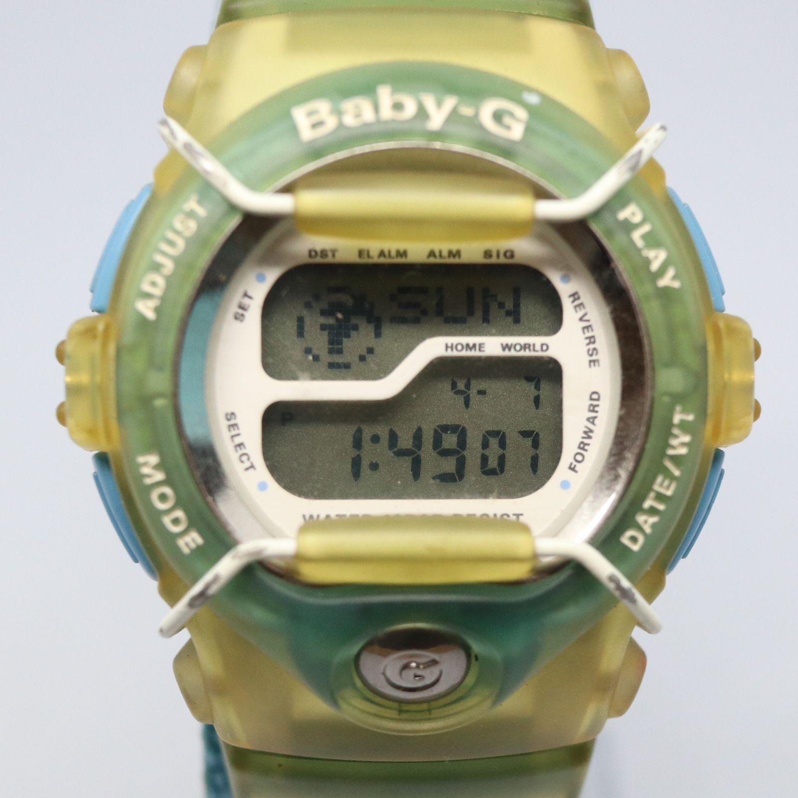 【稼働品】CASIO カシオ Baby-G ベビージー BGT-100 TRIPPER  ブルー デジタル 腕時計 レディス スポーツ