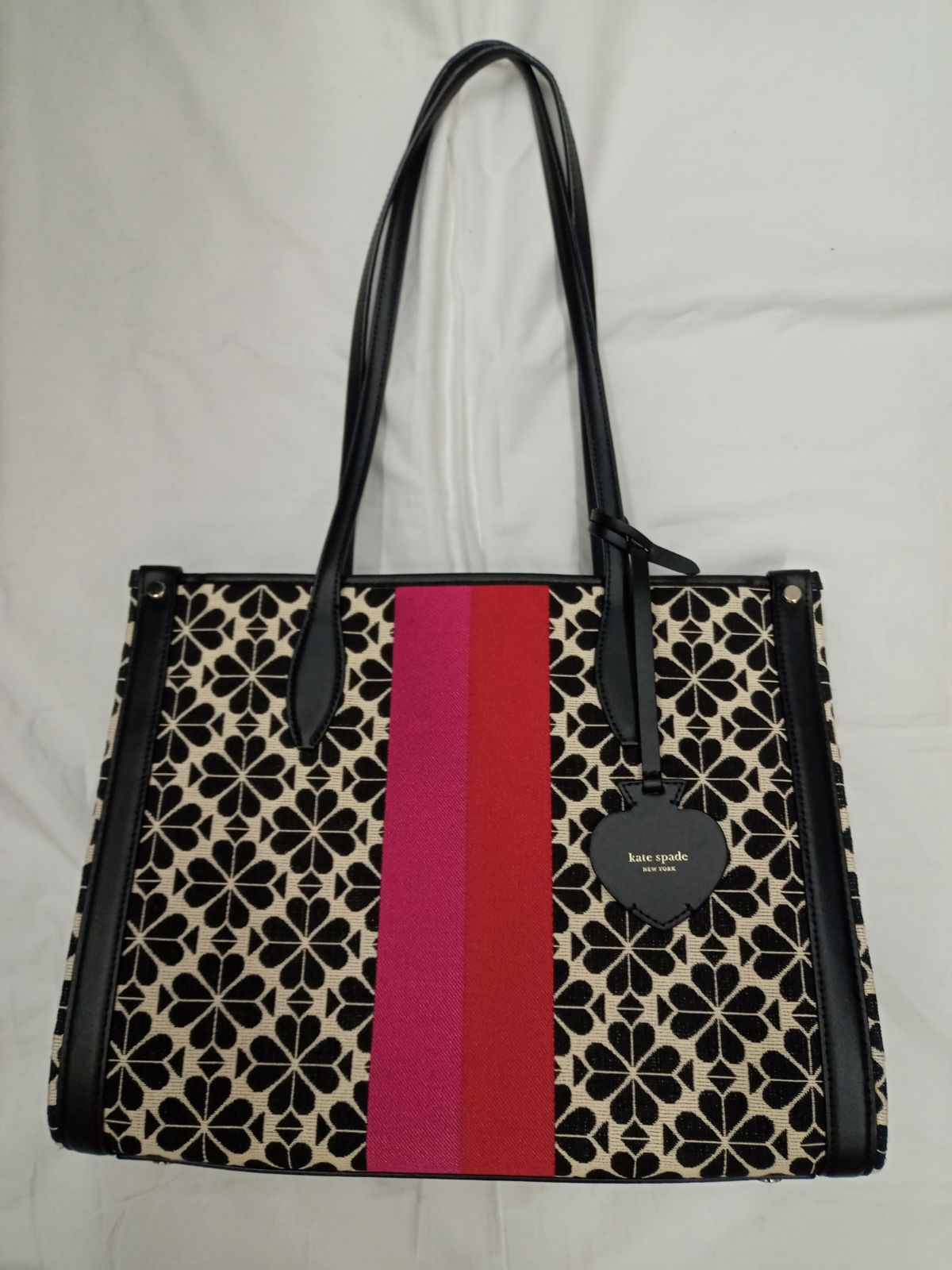 ケイトスペード フラワージャガード トートバッグ KATESPADE