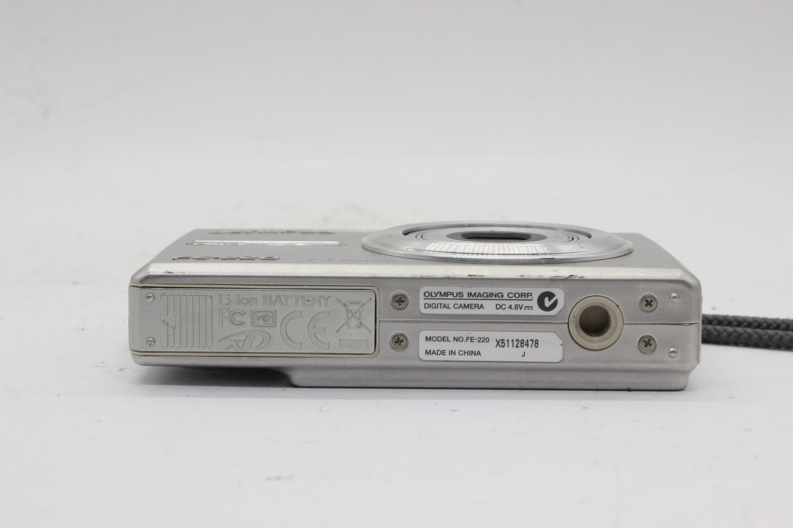 返品保証】 オリンパス Olympus FE-220 AF 3x バッテリー付き