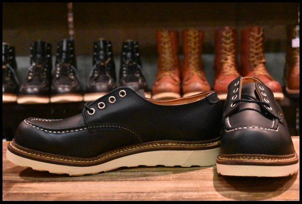 8D 未使用 09年】レッドウィング 8106 オックスフォード 黒 ブラック