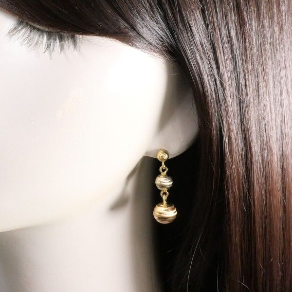 ete エテ☆フープピアス ペタル ピンクゴールド 両耳用 アクセサリー