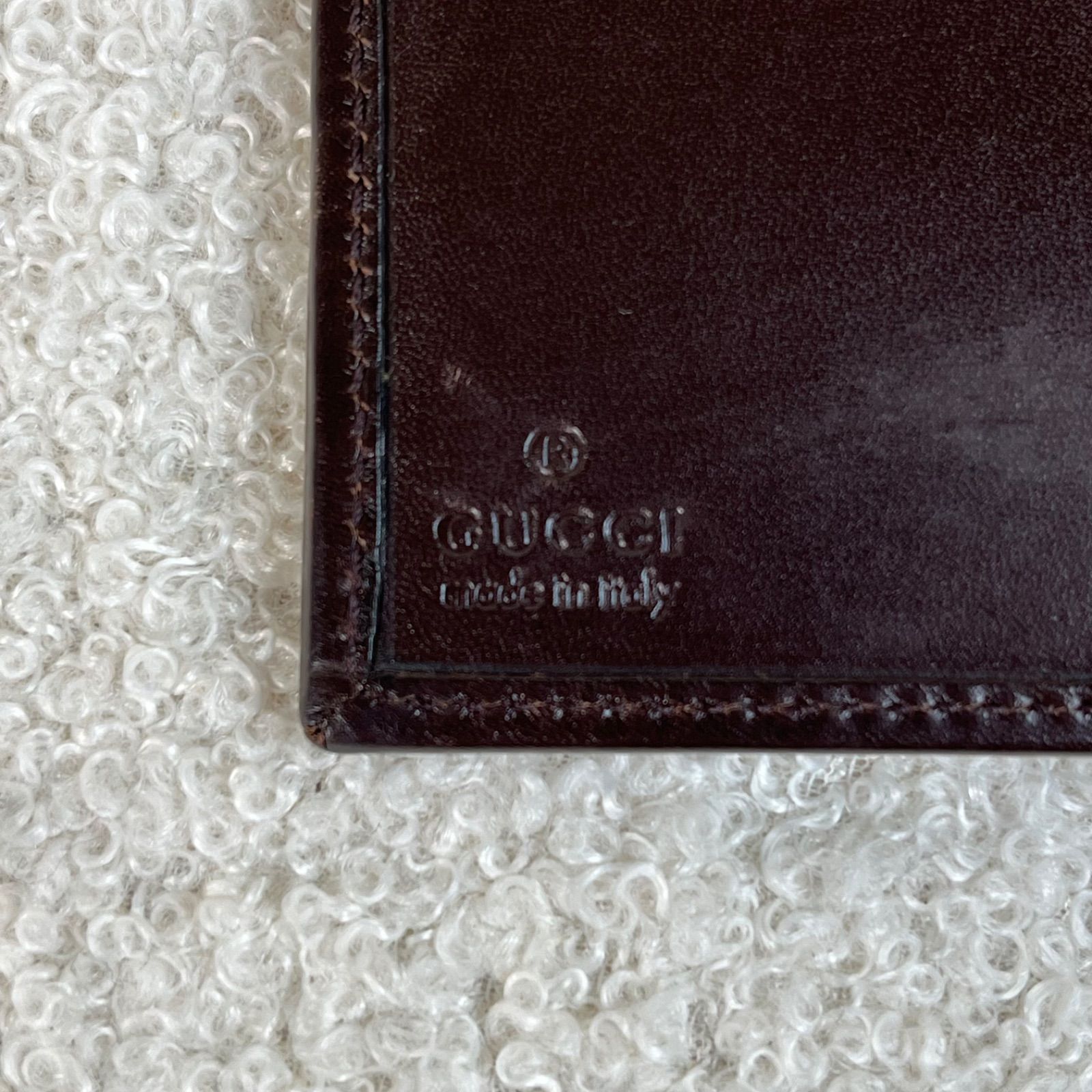 GUCCI 二つ折り財布 GG柄 シェリーライン イタリア製 - メルカリ