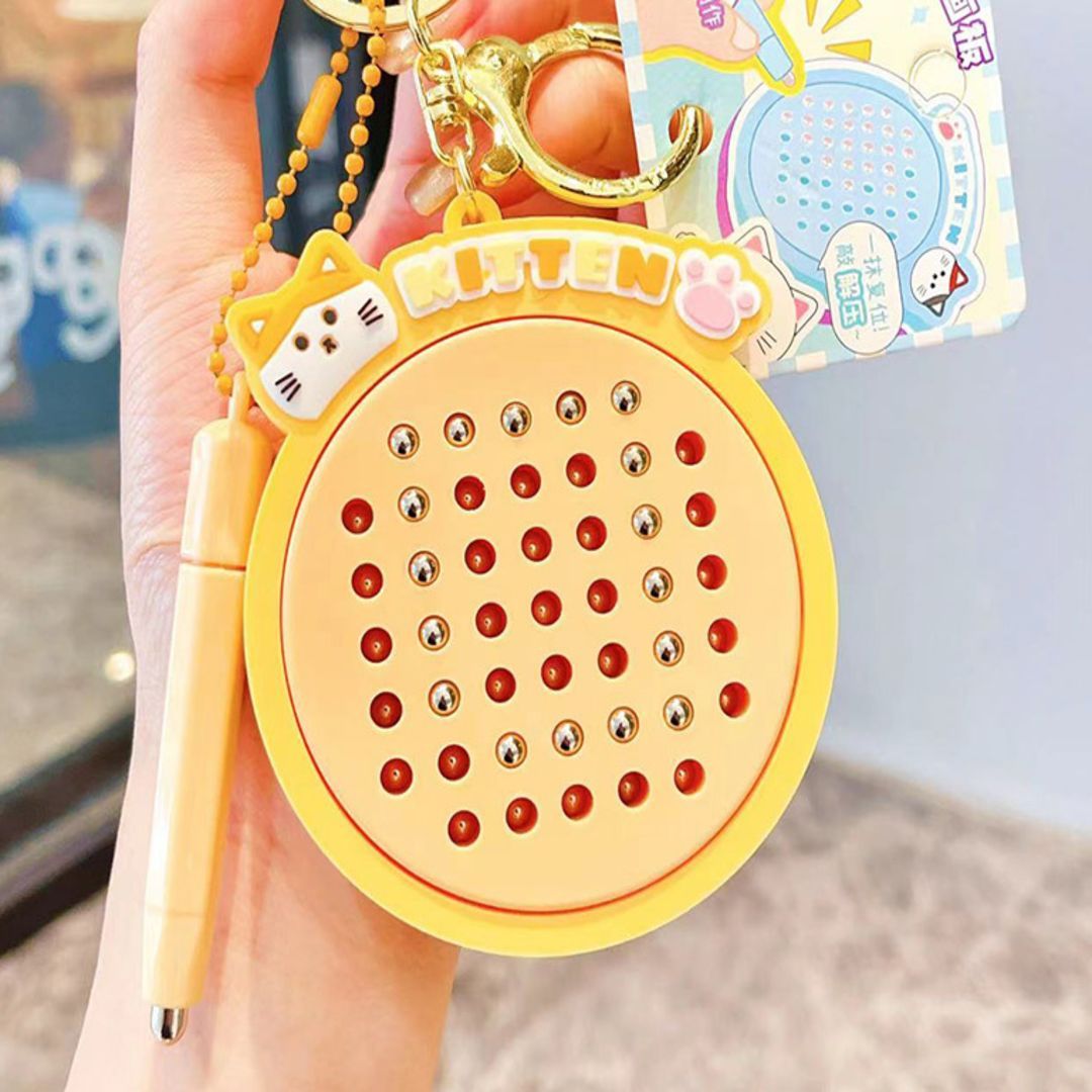 マグタブ キーホルダー にゃんこ お絵かきボード スケッチパッド 知育
