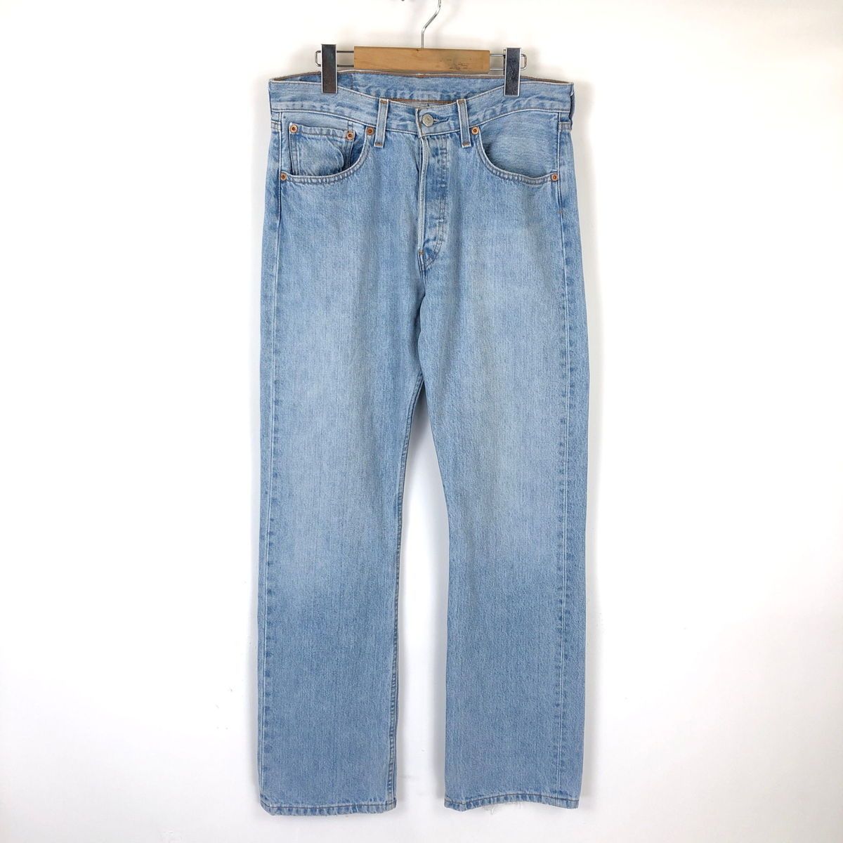【古着】 Levi's リーバイス リーバイス501 ユーロリーバイス パキスタン製 薄色 ブルー系 メンズW31 【中古】 n031247