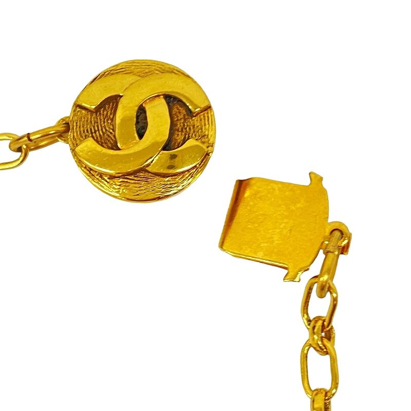 シャネル CHANEL ネックレス オーバルモチーフ ココマーク カラー  
