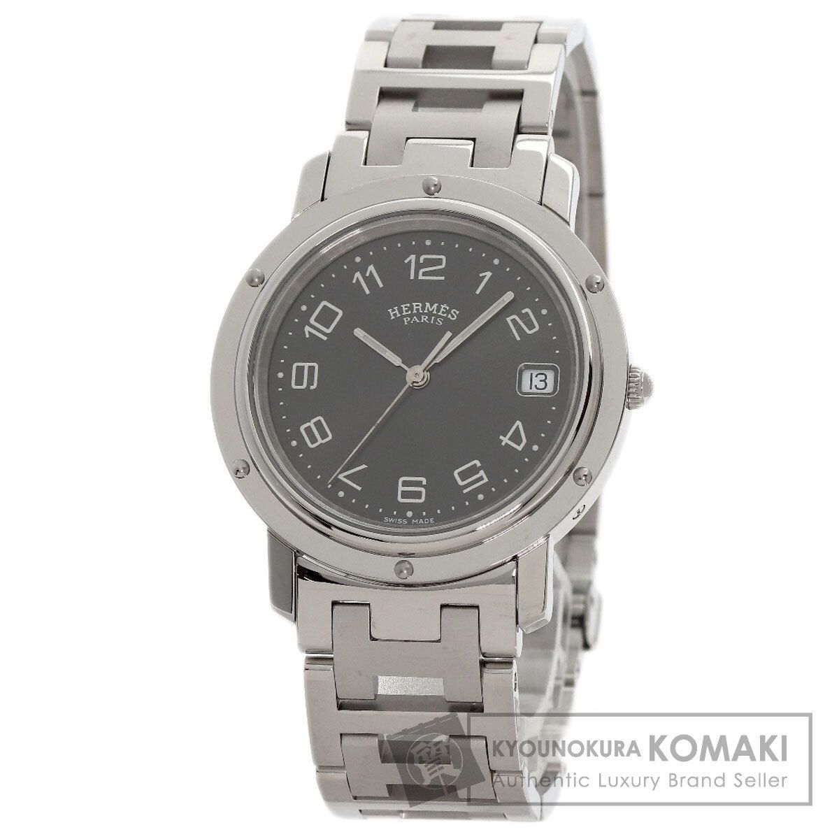 HERMES エルメス CL6.710 クリッパー 腕時計 SS SS メンズ