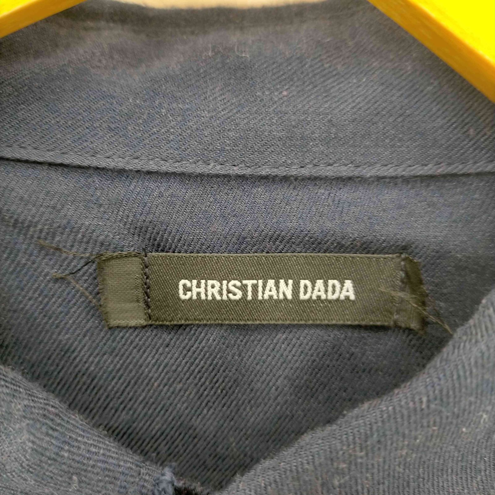 クリスチャンダダ CHRISTIAN DADA 17SS MILITARY VISCOSE レーヨンシルクカットオフ加工シャツ メンズ JPN：46