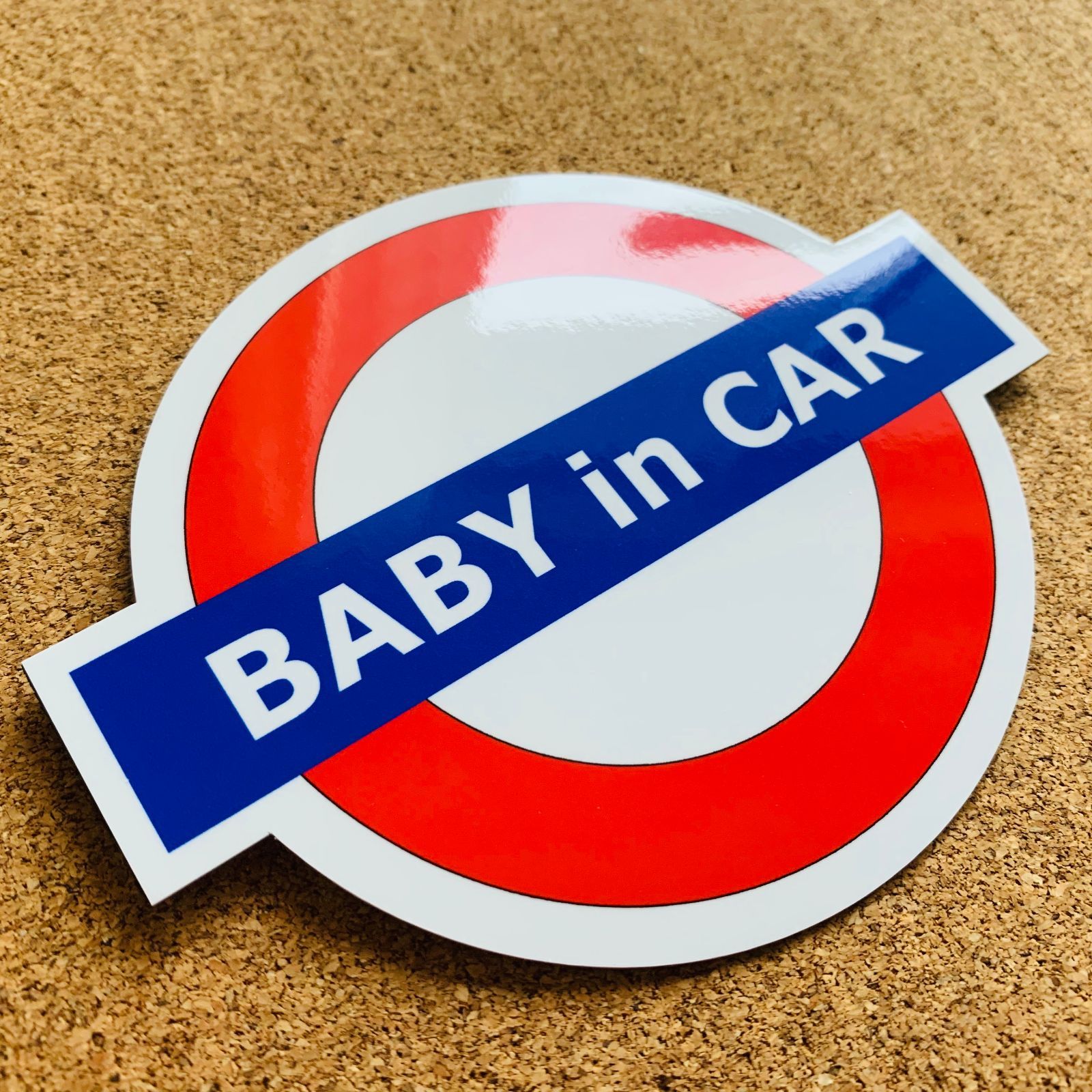 ロンドン 地下鉄 BABY in CAR CHILD in CAR マグネット - メルカリ