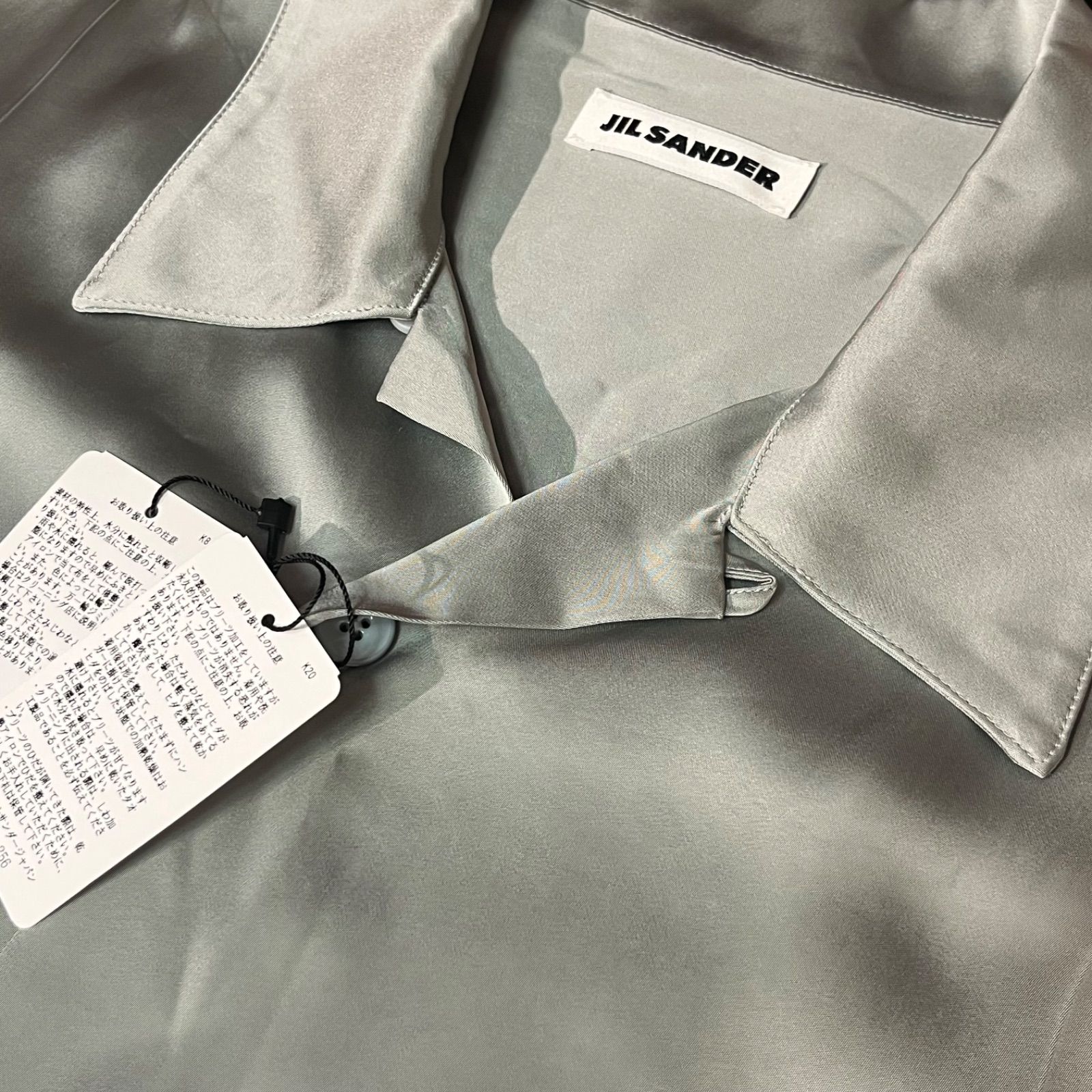 JIL SANDER ジルサンダー レーヨン オープン シャツ 40