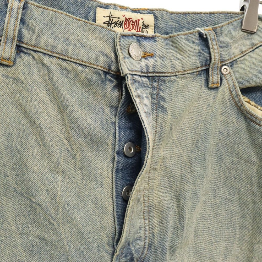 STUSSY (ステューシー) BIG OL JEAN DENIM ビッグシルエット ワイドデニムパンツ 116599 インディゴ