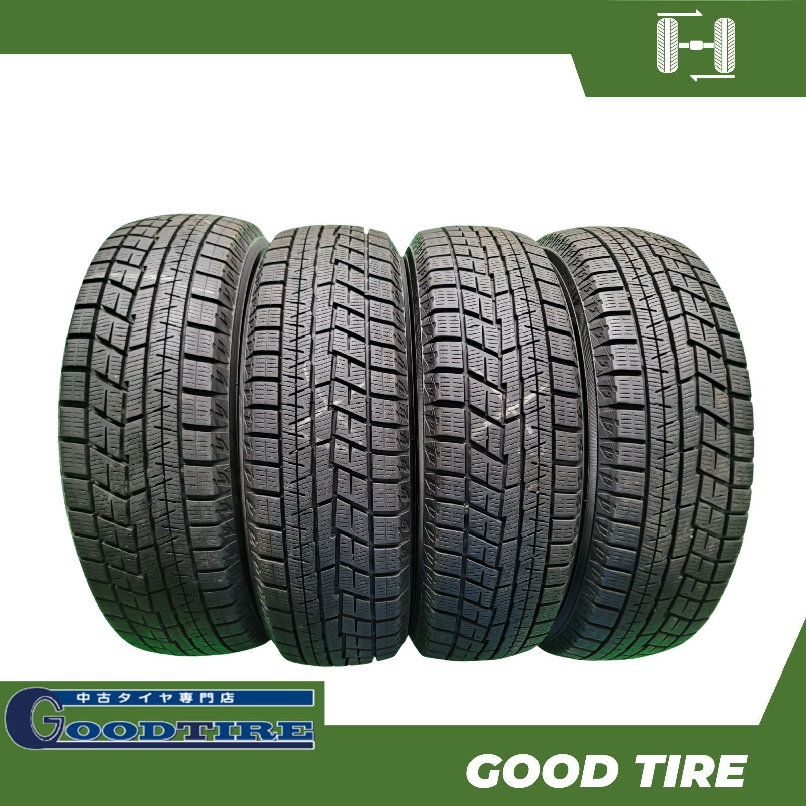 175 65R15 ヨコハマ ICEGUARD IG60 4本 製 冬用 8分山 タイヤ スタッドレスタイヤ アクア フィット ノート 6944