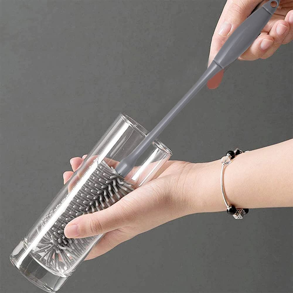 【特価セール】Liunz ボトル洗浄ブラシ シリコン水筒ブラシ コップブラシロン-7