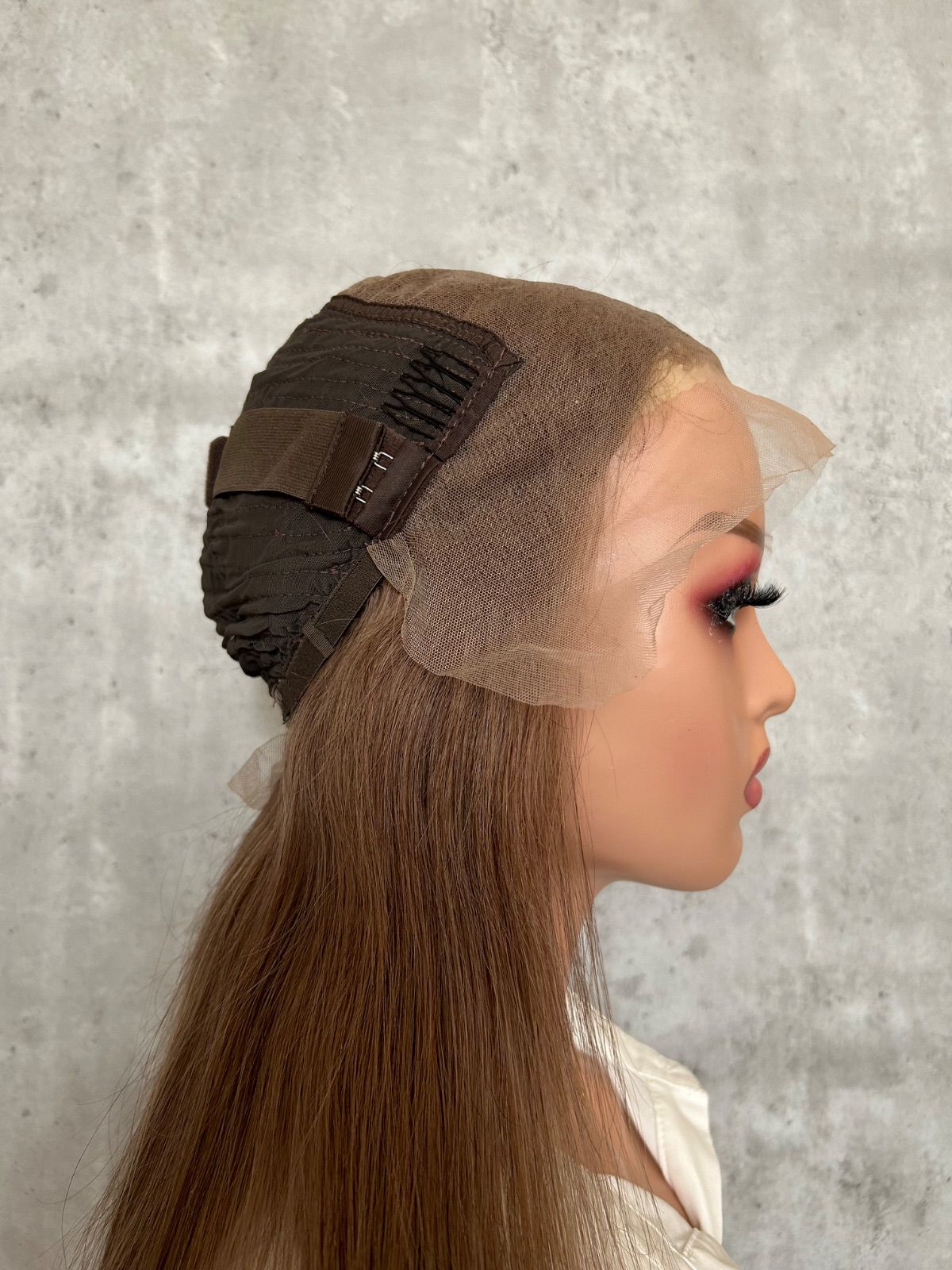 自然なもみあげ｜アッシュブラウン｜